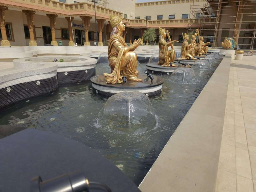 Water features installation at BAPS Johannesburg