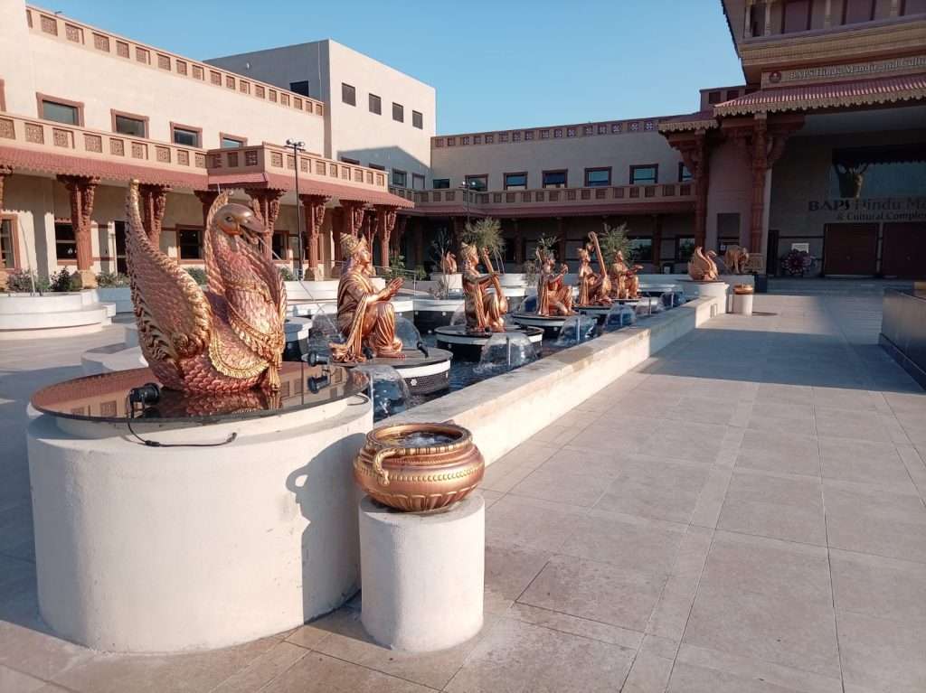 Water features installation at BAPS Johannesburg